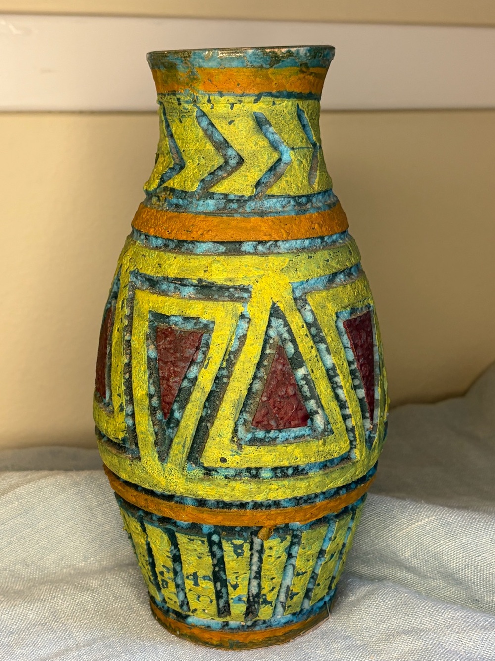 Vintage MCM Italian Pottery Vase - Unknown Florentine